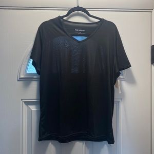 Black ,short sleeve ,work out shirt.